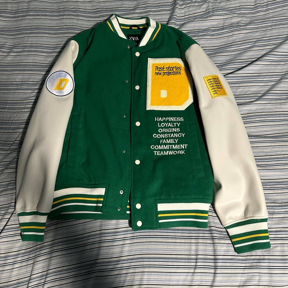 Zara men’s varsity jacket